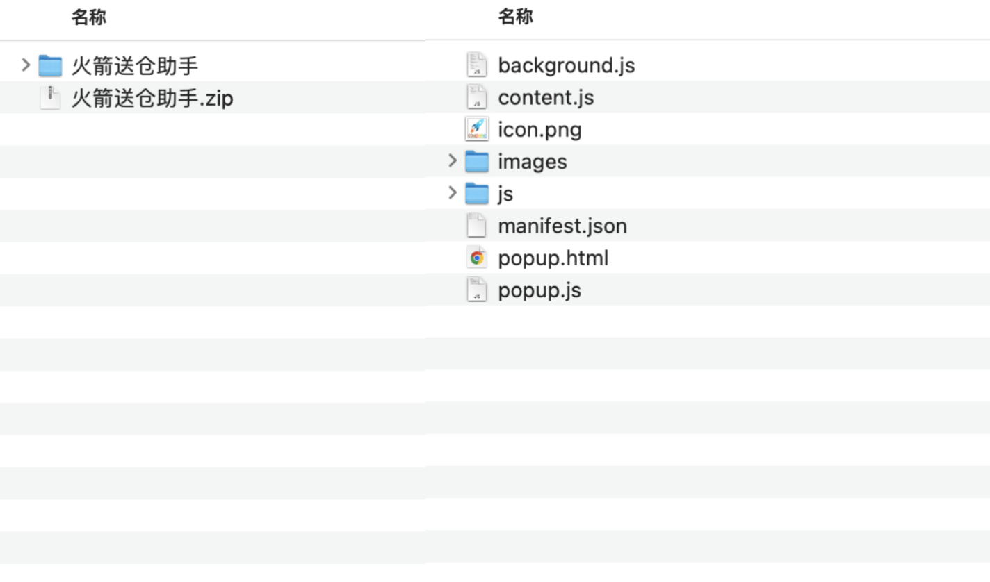 解压后的插件文件